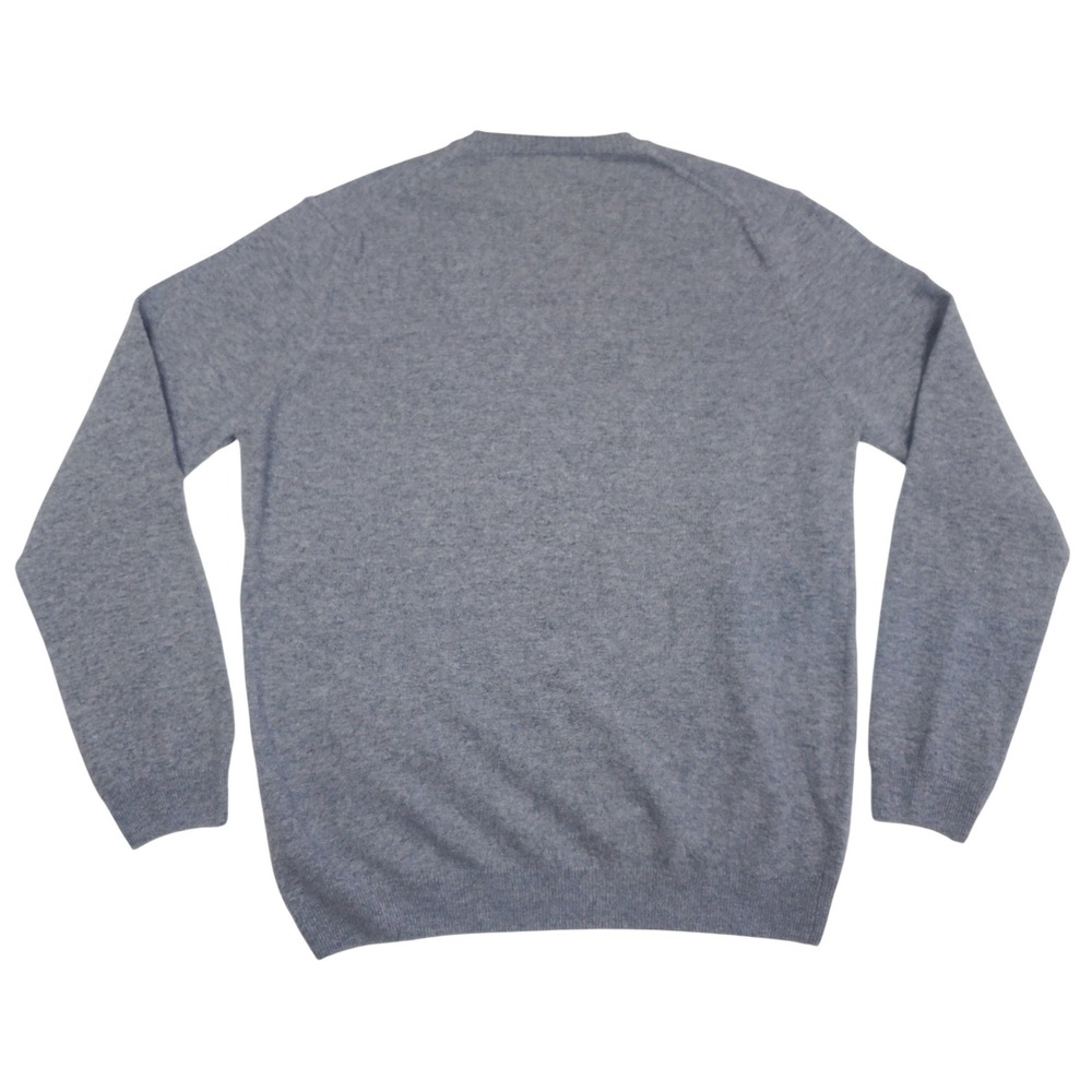 PIOMBO 100%‎ Lambswool Sweater Mens XL Gray Lightweight Knit Quiet Luxury  New - Picture 3 of 9